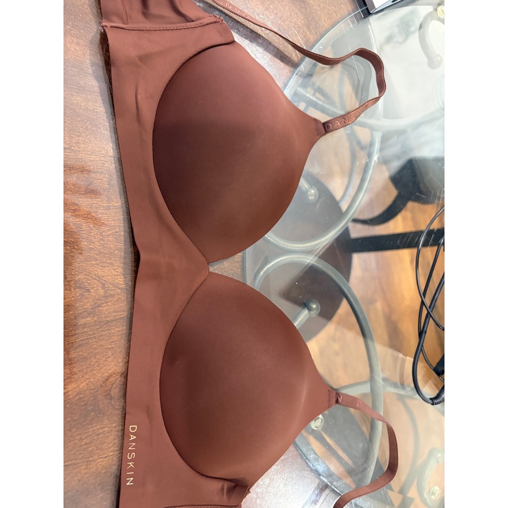 Danskin Intimates Womens 2 Pack Wireless Bra 36B Gray Brown 3930-28 Seamless - Picture 4 of 9